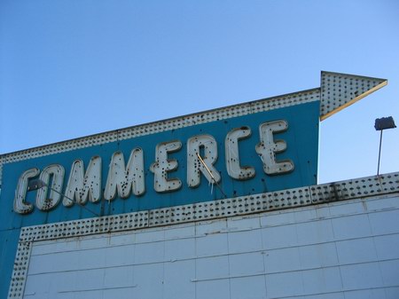 Commerce Drive-In Theatre - Marquee